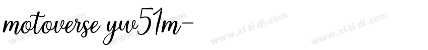 motoverse yw51m字体转换
